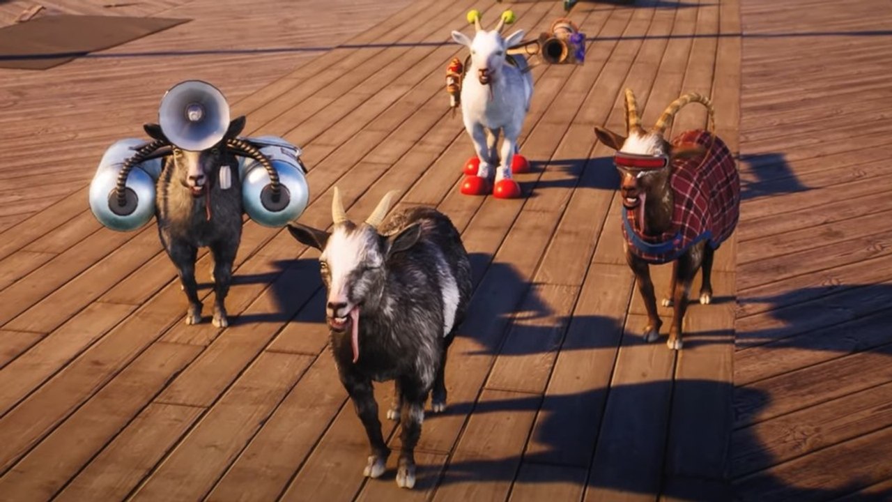 Goat simulator 3: der ankündigungs-trailer stiehlt allen anderen die show