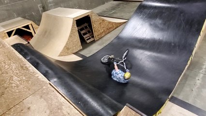 'BMX stunt goes awfully wrong for cyclist '