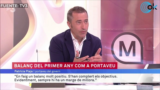 TV3 censura el escote de la portavoz del Govern y le sube la camiseta para tapar el pecho