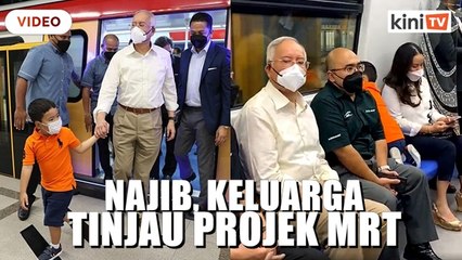 Najib, keluarga naik MRT laluan Putrajaya sebelum pelancaran esok