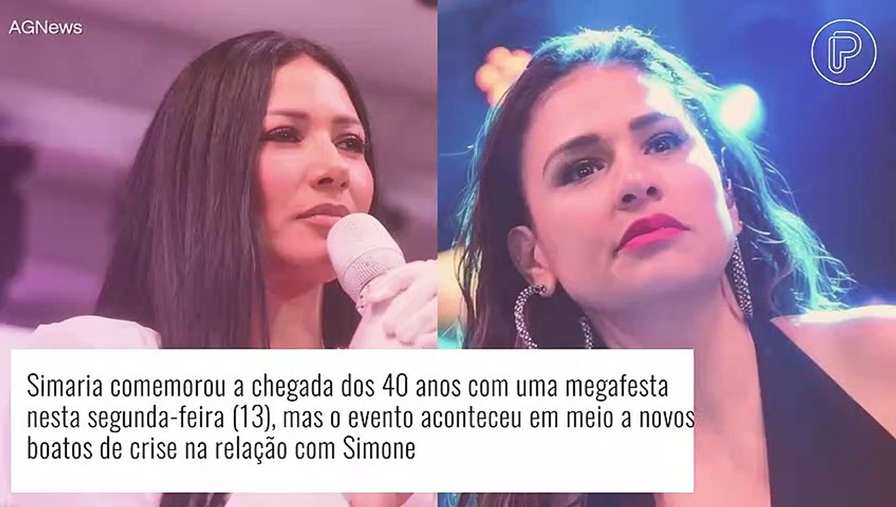 Em meio à crise, Simaria expõe comportamento de Simone: '20 anos sendo mandada calar a boca'