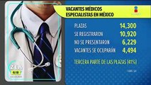 Más de 6 mil médicos no acudieron a su primera cita de reclutamiento para plaza: SSalud