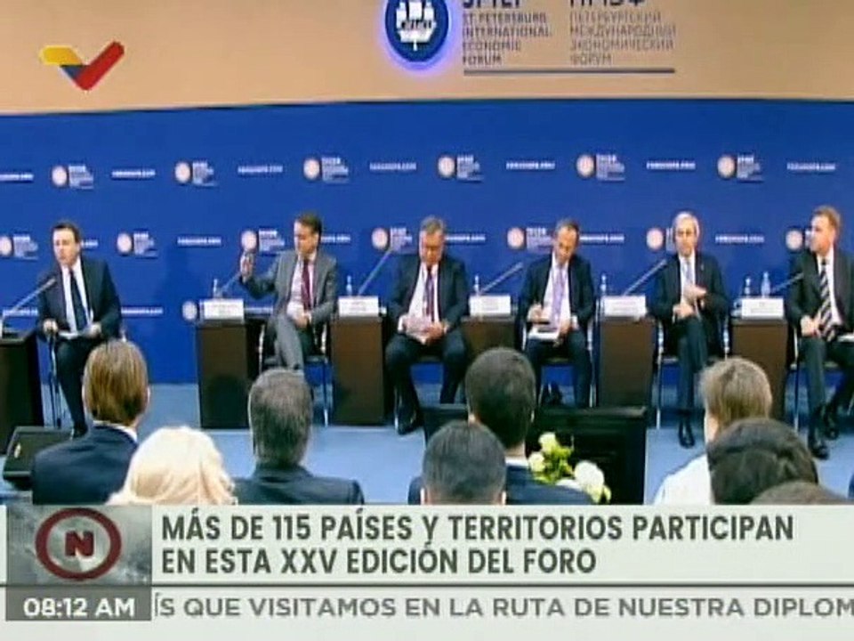 Más de 115 países participan en el XXV Foro Económico Internacional de San Petersburgo