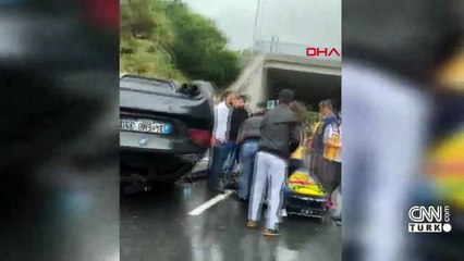 Sollama yaparken kaza yaptı