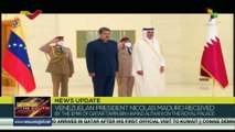 Venezuelan President Nicolas Maduro received by Emir of Qatar