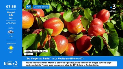 À La Voulte-sur-Rhône, Du Verger au Panier, vente sur l'exploitation de produits locaux de saison