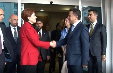 İYİ Parti Genel Başkanı Akşener'den Babacan'a ziyaret