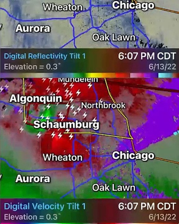 Tornado Warning In Chicago Turned Into A Level Extreme Intense Storm! Tornado Sirens in Chicago,US