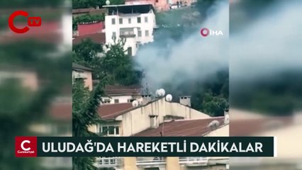 Uludağ’ın eteklerinde korkutan yangın