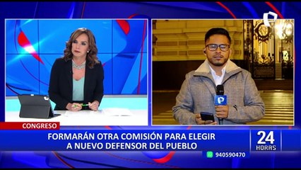 Congreso formará nueva comisión para elegir al defensor del Pueblo