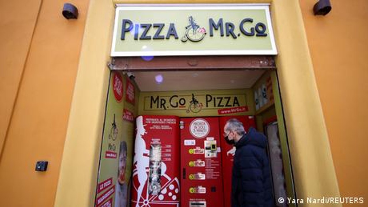 Die Pizza aus dem Automaten