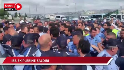İBB ve Üsküdar zabıtası arasında arbede