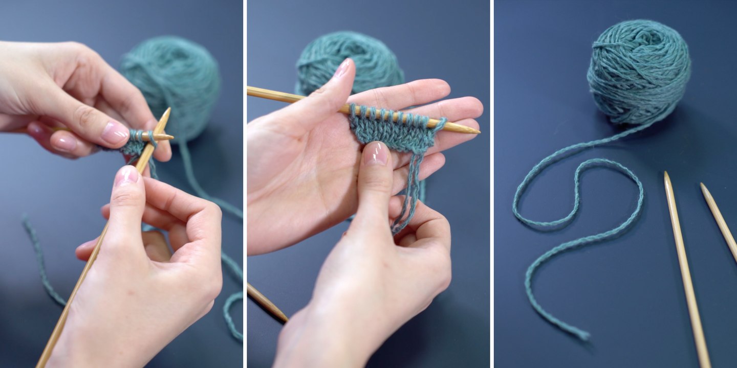 Apprendre à tricoter au point jersey avec La Droguerie