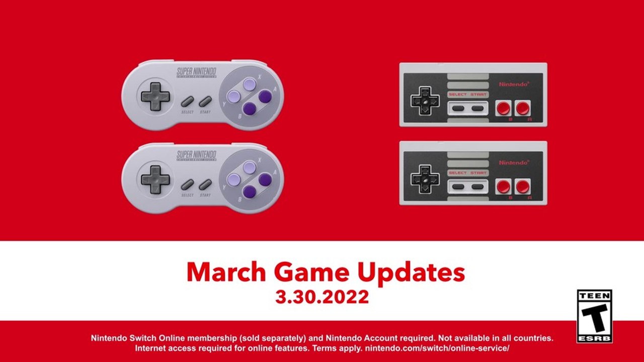 Nintendo Switch Online: Das sind die NES- und SNES-Spiele im März 2022
