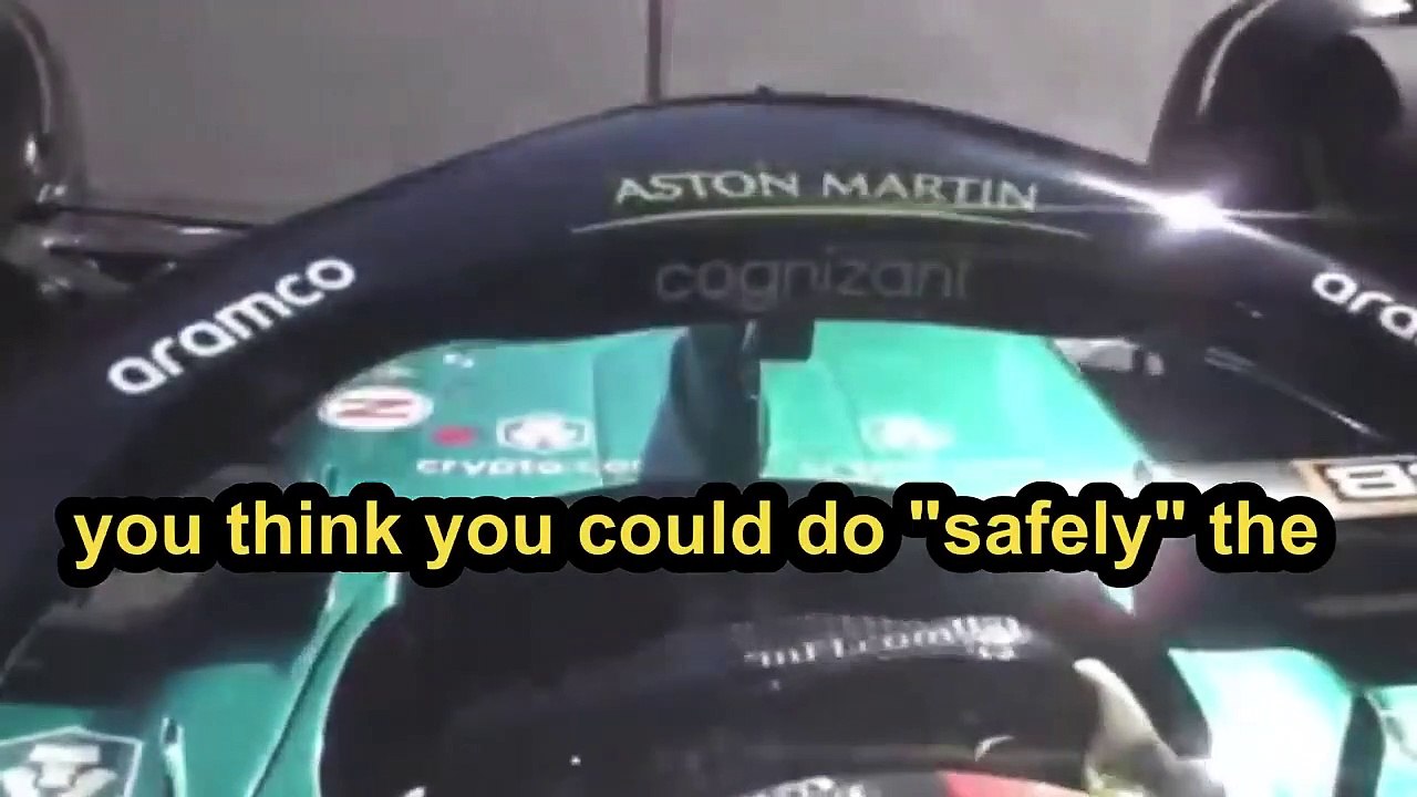 Vettel's engineer asks him to release the steering wheel for a video!