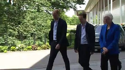 Prince William scores goal at St George's Park