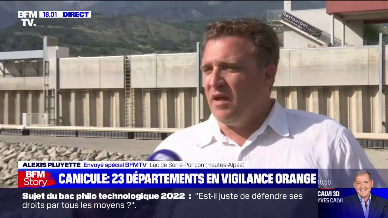 Serre-Ponçon: le directeur de l'office du tourisme évoque "un effet de sécheresse assez fort" et "prématuré"