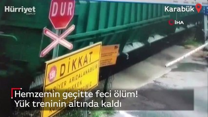 Hemzemin geçitte feci ölüm
