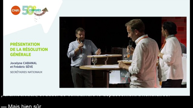 REPLAY 50e Congrès CFDT - mercredi 15 juin 2022 - 17h30/19h30