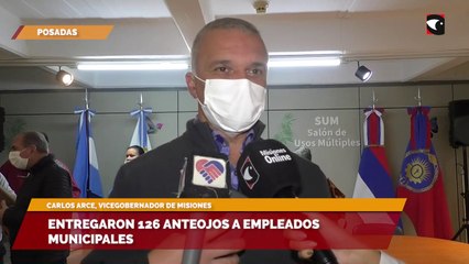 Entregaron 126 anteojos a empleados  municipales