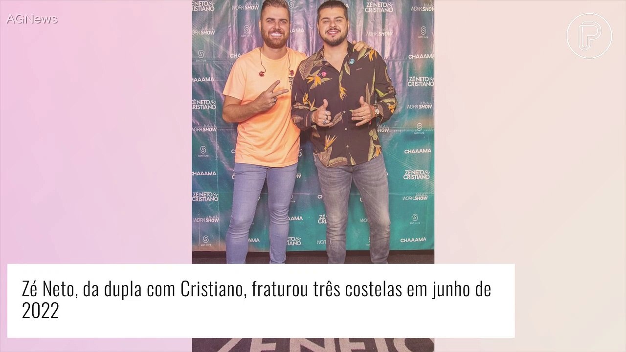 Recuperado após fraturas, Zé Neto tem data para voltar aos palcos com Cristiano. Veja quando!