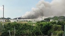 Roma, fiamme nell'impianto di Malagrotta: intervengono i vigili del fuoco