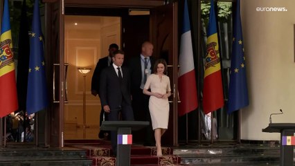 En visite en Moldavie, Emmanuel Macron affiche son soutien à la souveraineté de l'État moldave