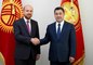 Kırgızistan Cumhurbaşkanı Caparov, Dünya Etnospor Konfederasyonu Başkanı Bilal Erdoğan'ı kabul etti