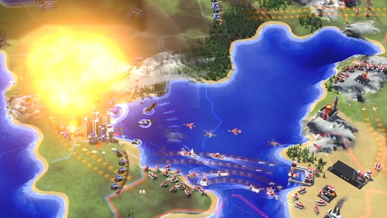 Line war: das rts lässt im trailer hunderte einheiten aufmarschieren