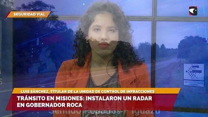 Download Video: Tránsito en Misiones: instalaron un radar en Gobernador Roca