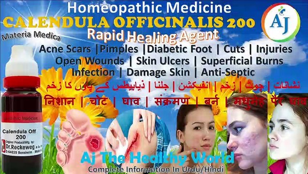 Calendula Officinalis 200 | Powerful Homeopathic Medicine For Wounds Healing | Uses & Benefits Info