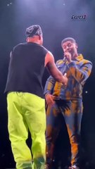 Eduin Caz canta en el concierto de Maluma en México