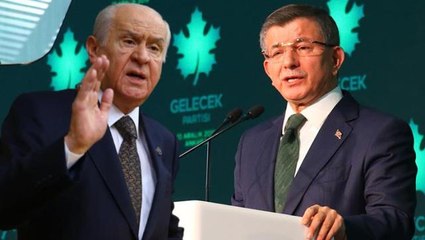 "Bahçeli biraz uykusuz kalmanı rica ediyorum" diyen Davutoğlu, işaret ettiği vakitte video paylaştı