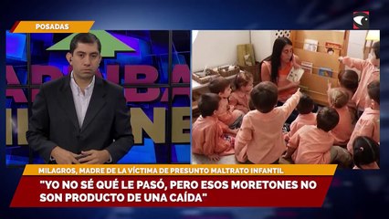 "Yo no sé qué le pasó, pero esos moretones no son producto de una caída"