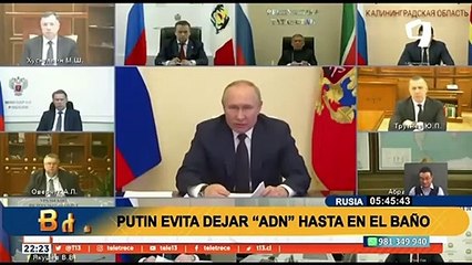 ¡Hasta en el baño!: Putin evita dejar muestras de su ADN