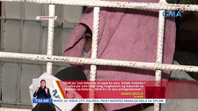Lalaki, arestado dahil sa umano'y panggagahasa at pagnanakaw sa isang masahista | UB