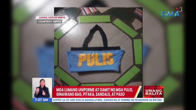 Mga lumang uniporme at gamit ng mga pulis ginawang bag, pitaka, sandals, at paso | UB