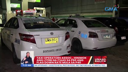 Ilang taxi driver, humihiling na itaas ang flag down rate | UB