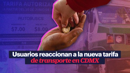 Usuarios reaccionan a la nueva tarifa de transporte en CDMX