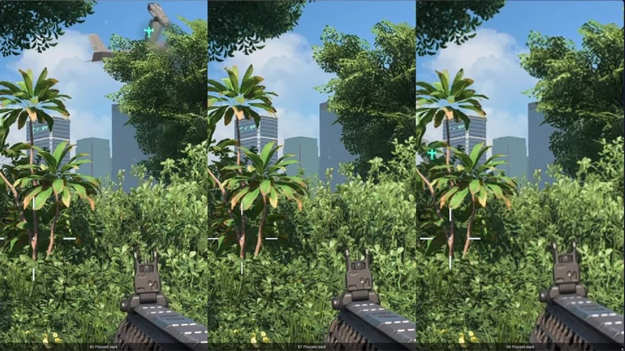 Battlefield 2042 - Nvidia Image Scaling - 85 vs. 77 vs. 50 Prozent