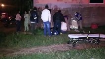 Batida entre carro e moto no Bairro Santa Cruz deixa homem de 42 anos ferido