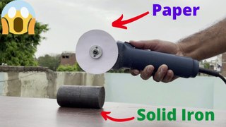 Can We Cut SOLID IRON With Paper | क्या पेपर सॉलिड आयरन को काट पायेगा?