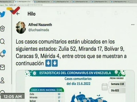 COVID-19 | Venezuela registró 114 casos comunitarios, 4 importados y 517.544 pacientes recuperados