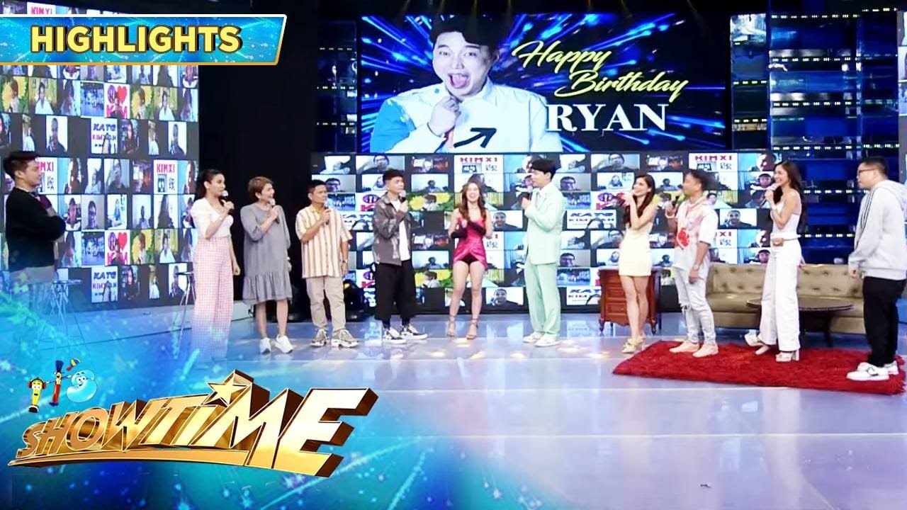 Ryan receives a birthday messages from his Showtime family | It's ...