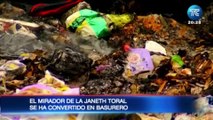 Guayaquil Oculto: El mirador de La  Janeth Toral se ya convertido en un basurero.