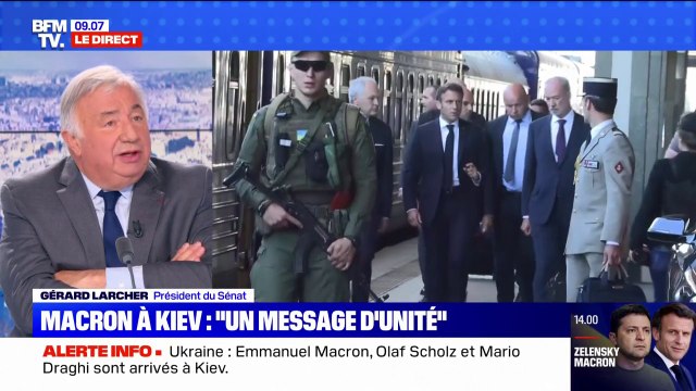 Gérard Larcher: Il était temps qu'Emmanuel Macron aille à Kiev
