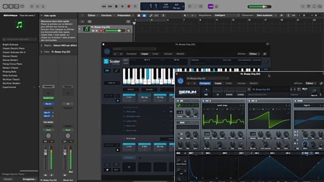 Logic Pro : How to play Scaler 2 chords with Xfer Serum