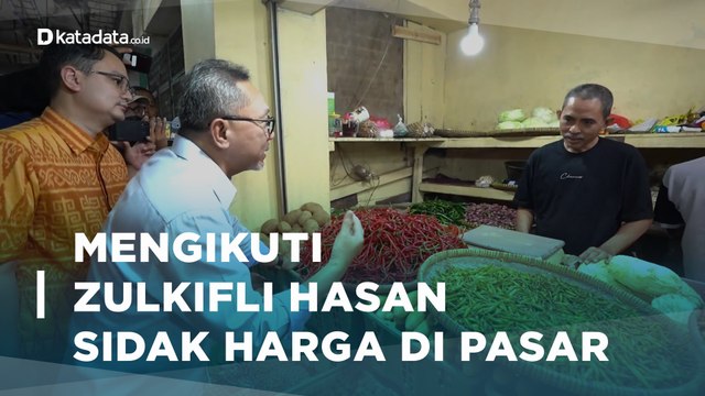 Sehari Jadi Mendag, Zulhas Kaget Lihat Harga Pangan Naik | Katadata Indonesia