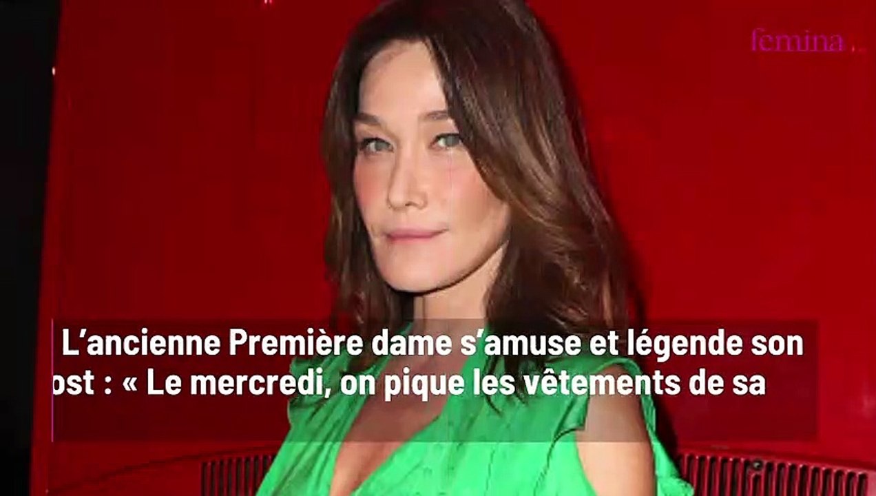 Carla Bruni : à 10 ans, sa fille Giulia pose en chaussures à talons et blazer… Des photos dignes des shootings du mannequin des années 90