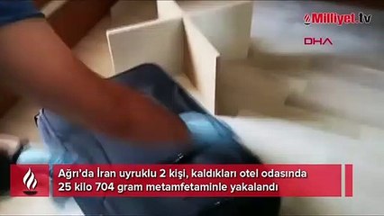 İranlılar, otel odasında 25 kilo uyuşturucuyla yakalandı
